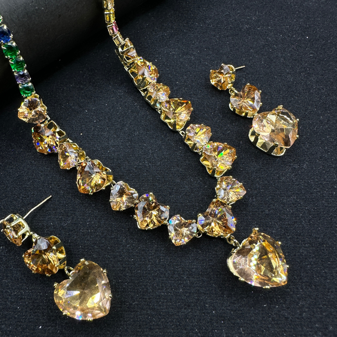 Golden Heart Radiance Necklace
