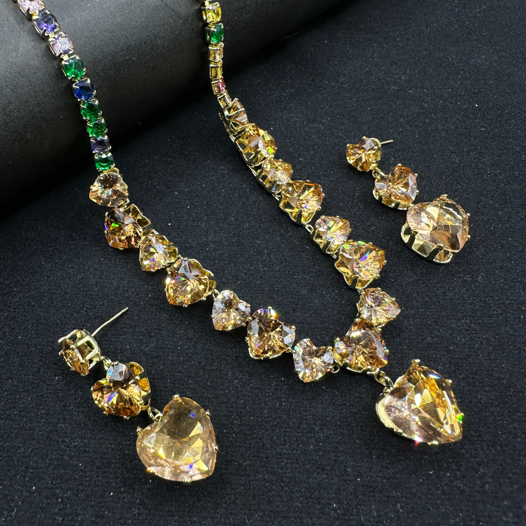 Golden Heart Radiance Necklace