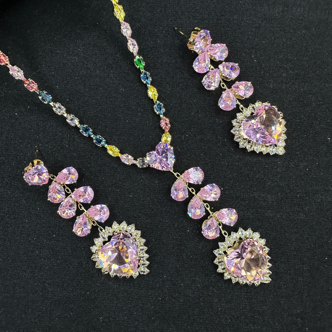 Blushing Royal Heart Necklace