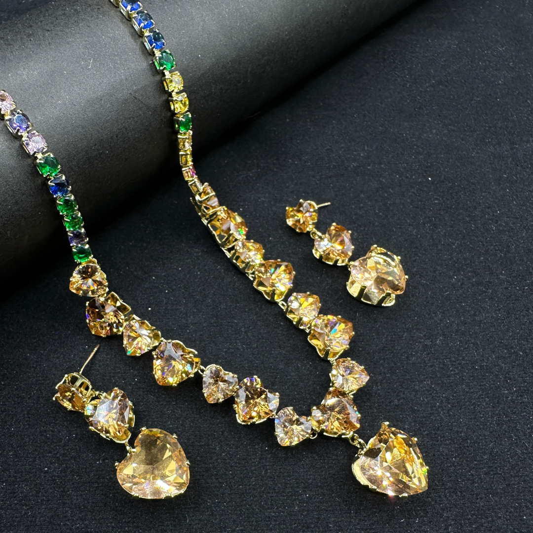 Golden Heart Radiance Necklace