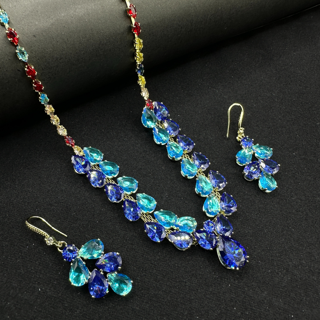 Ocean Dusk Teardrop Necklace