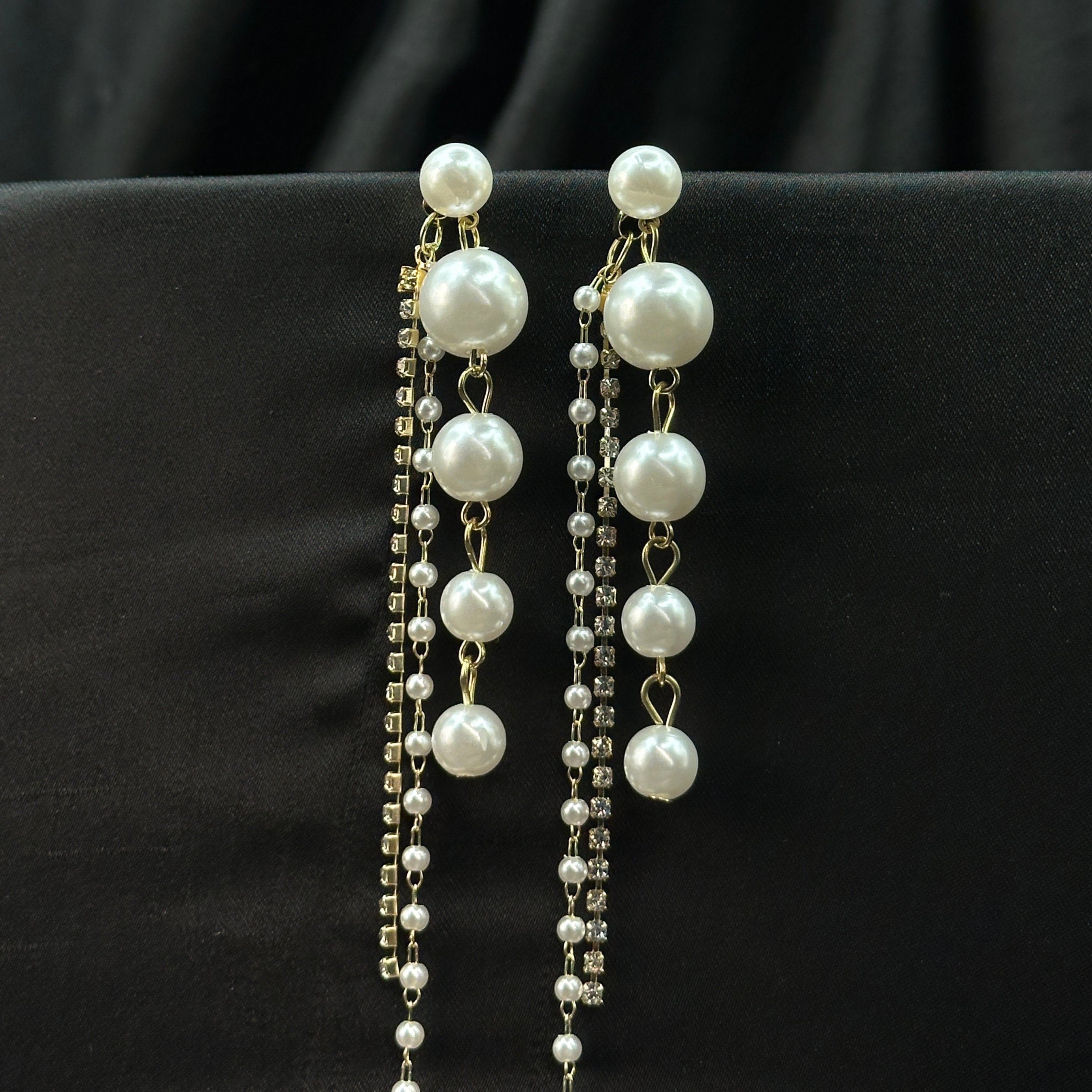 Cascade Pearl Drop Earrings