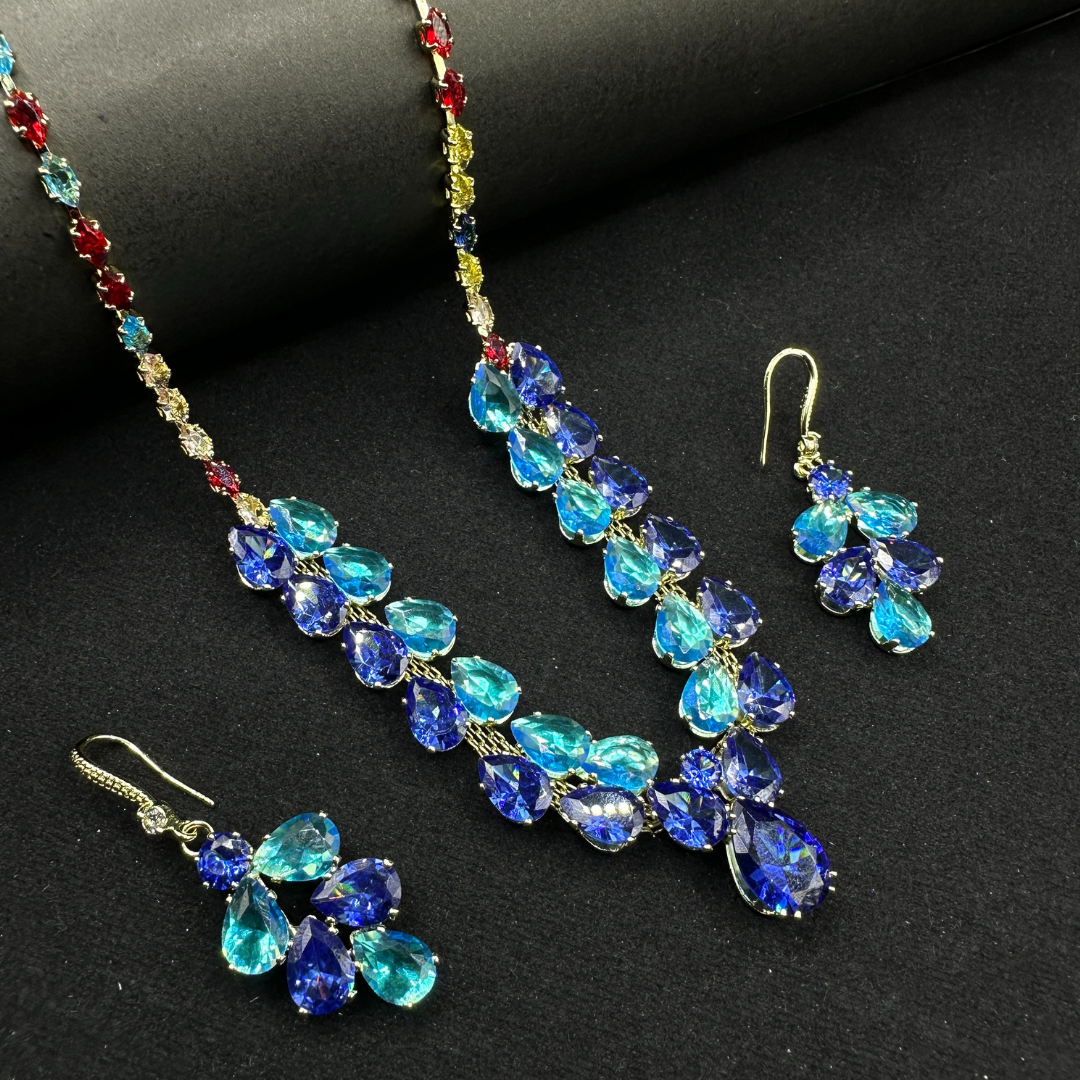 Ocean Dusk Teardrop Necklace