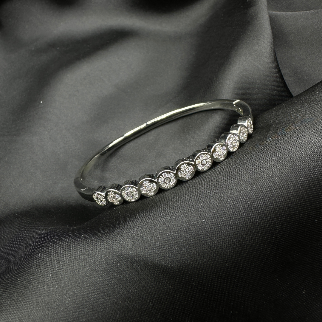 Floral Radiance Crystal Bracelet