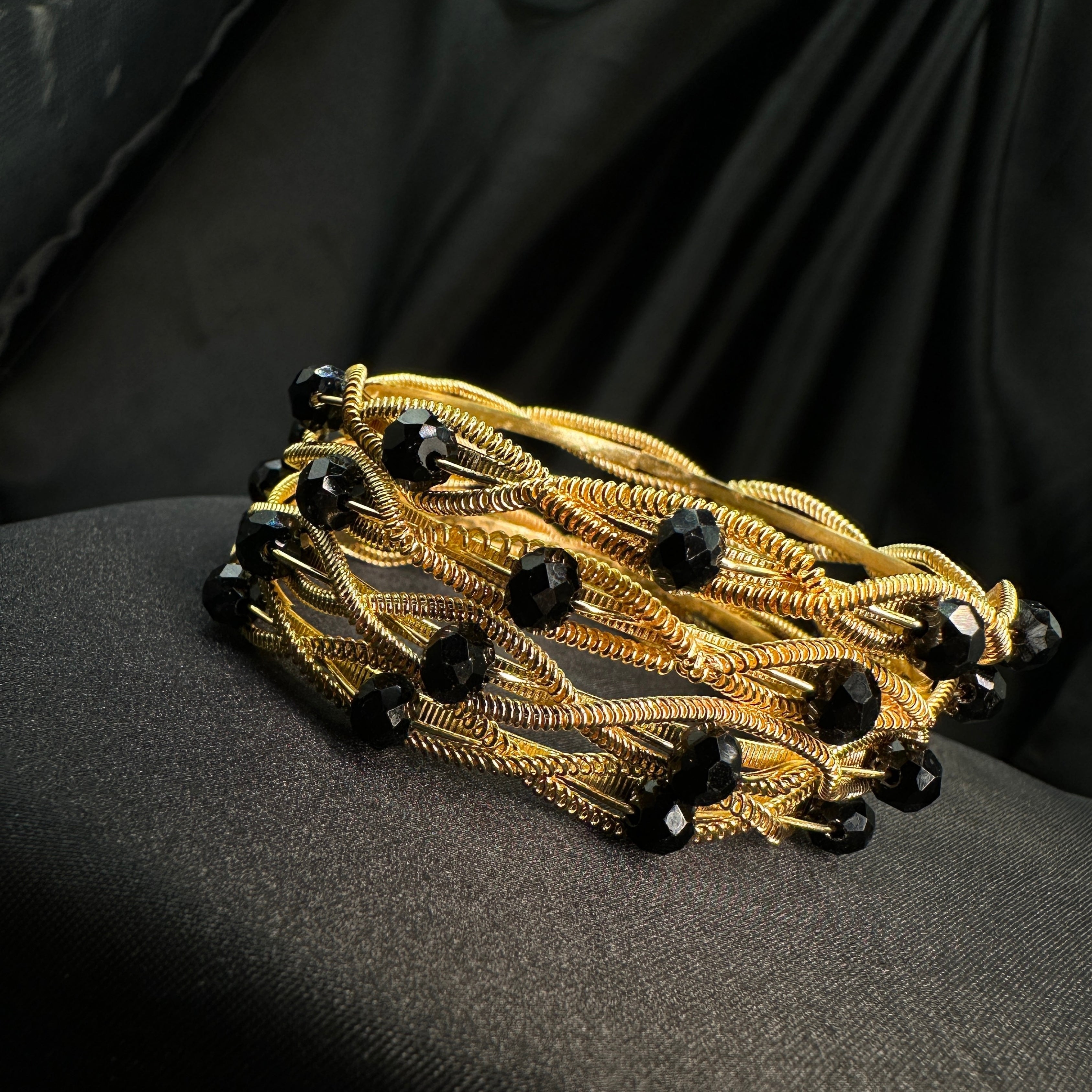 Imperial Grace Coil Bangles Set