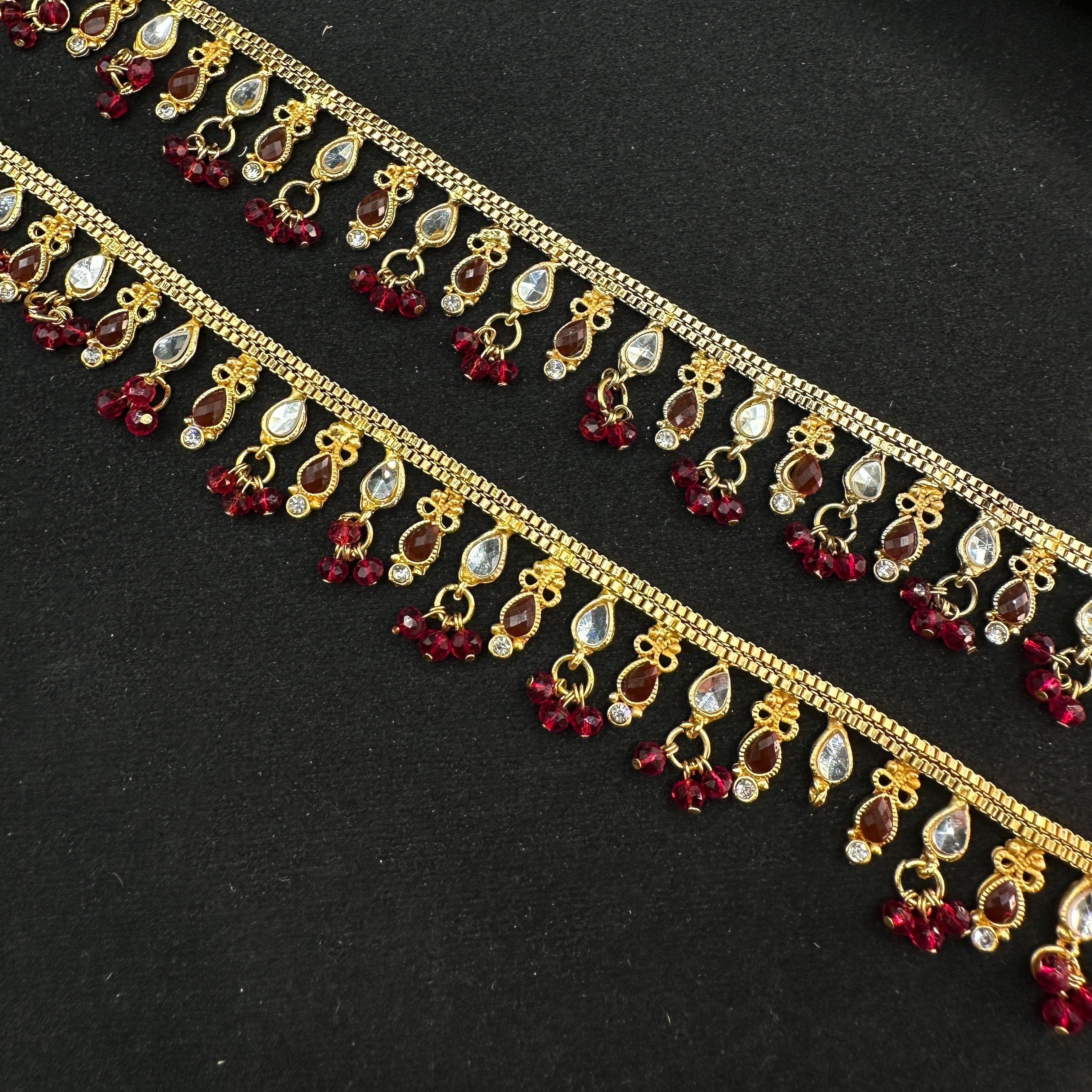 Royal Ruby Kundan Payal