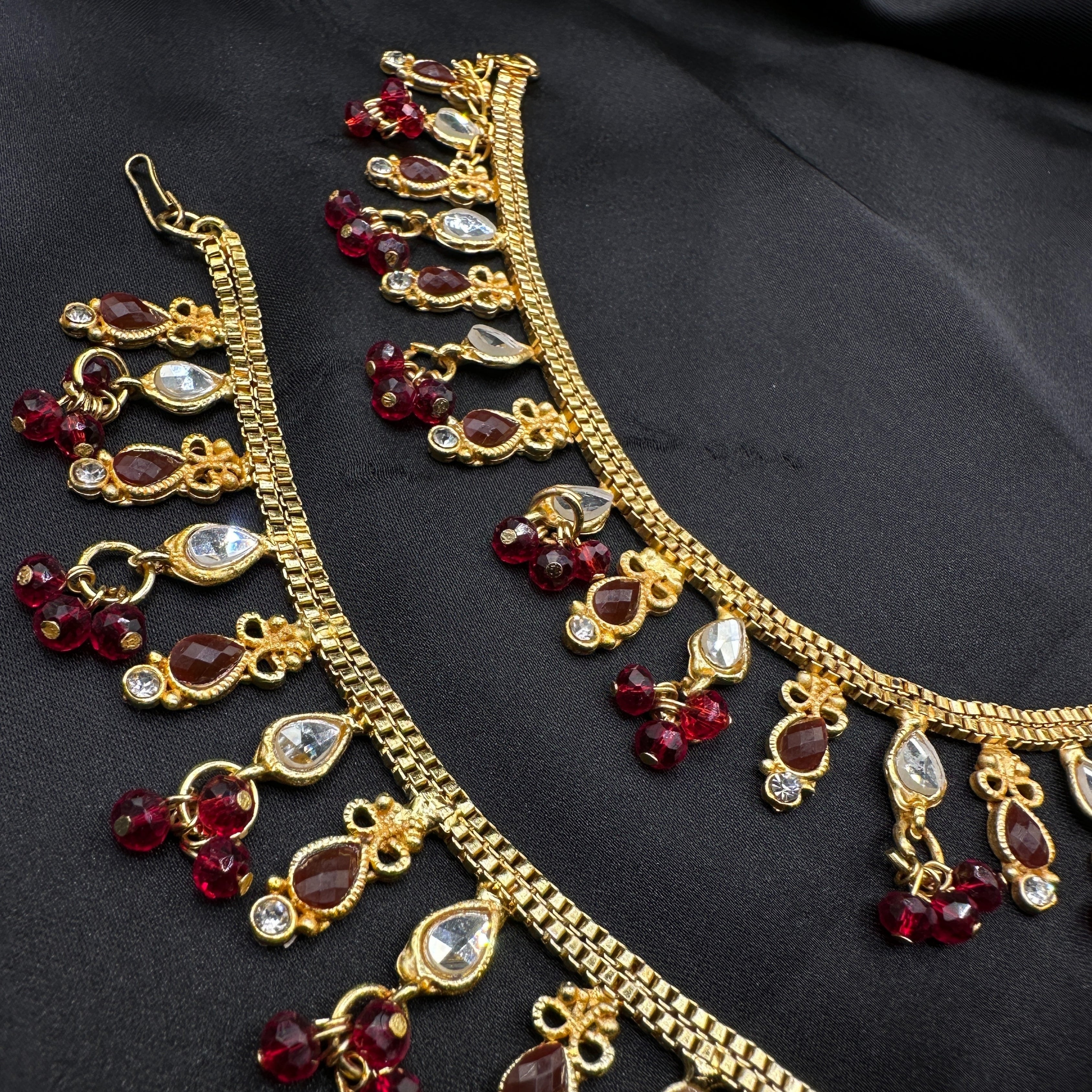 Royal Ruby Kundan Payal
