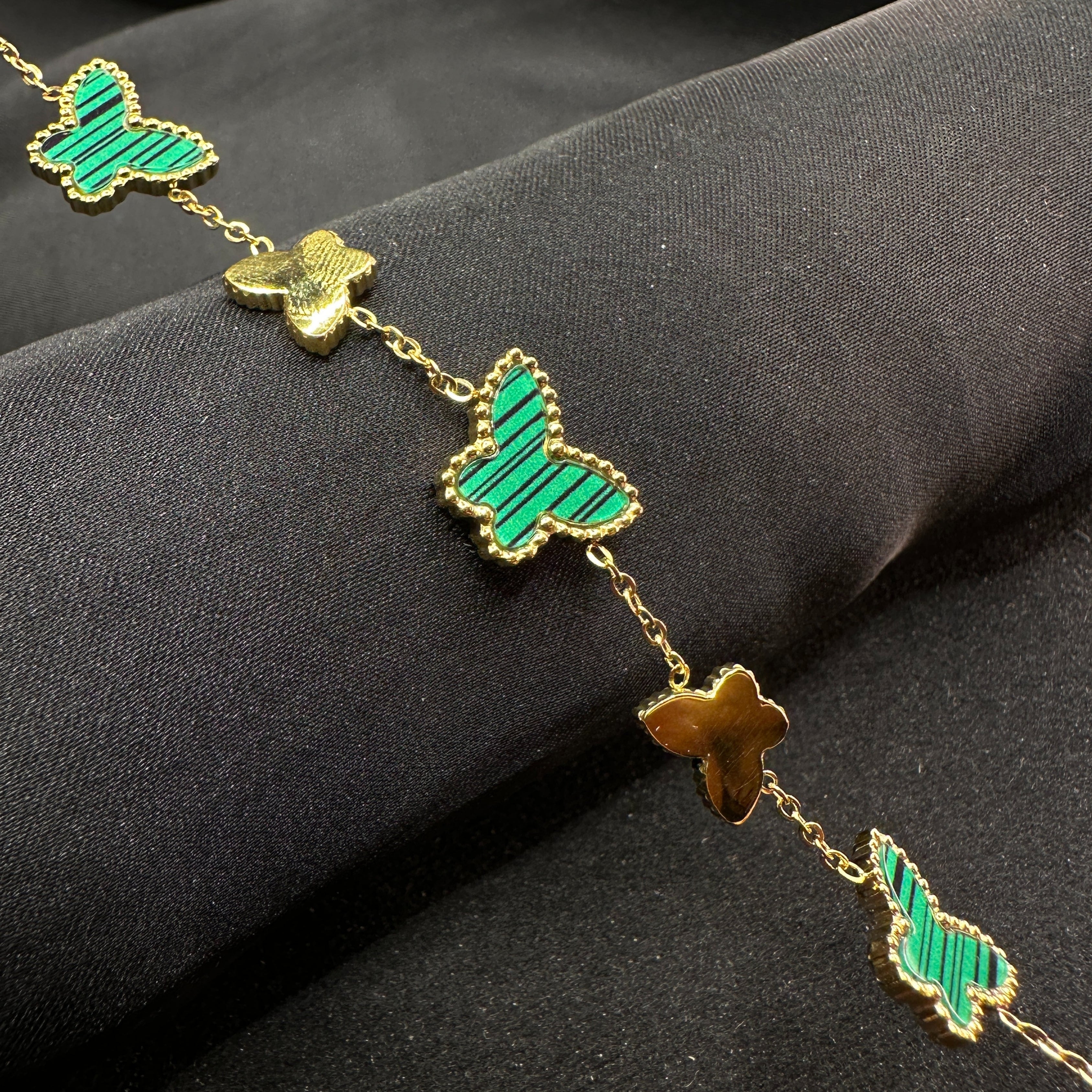 Emerald Flutter Butterfly Bangle